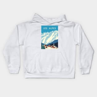 Les Alpes, Alps. Austria, Switzerland Kids Hoodie